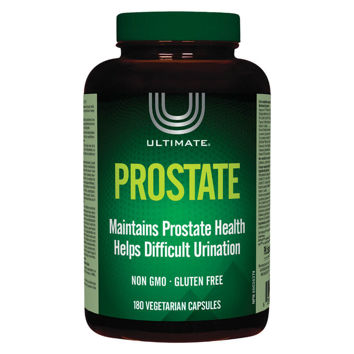 Bottle of Ultimate Prostate 180 Vegetarian Capsules