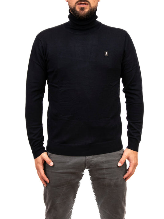 REFRIGUE pullover turtleneck blu<BR/> 2811W00157 TURTLENECK-NAVY