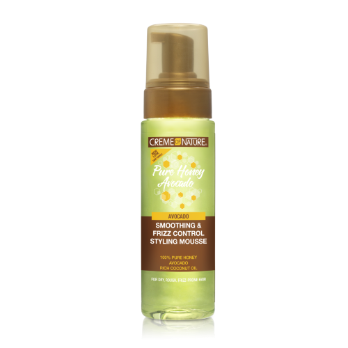 Pure Honey Hair Food Avocado Smoothing & Frizz Control Styling Mousse 7oz by CREME OF NATURE