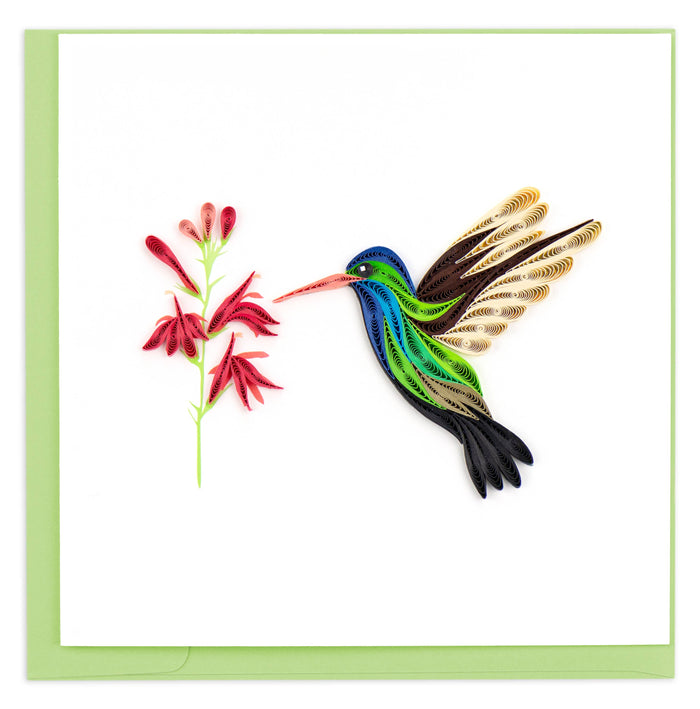 Quilling Card - Broad-billed Hummingbird