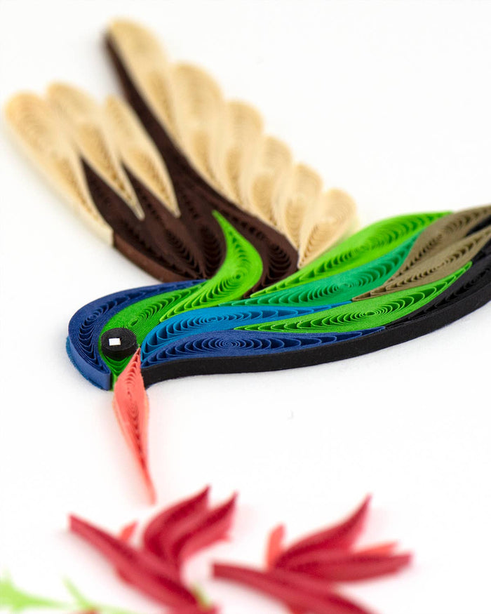 Quilling Card - Broad-billed Hummingbird