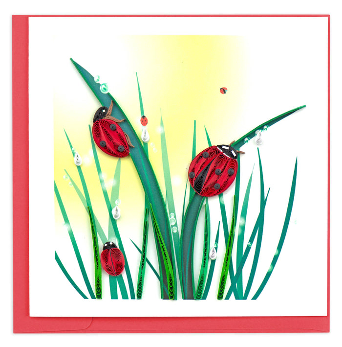 Quilling Card - Ladybug