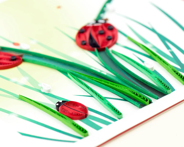 Quilling Card - Ladybug