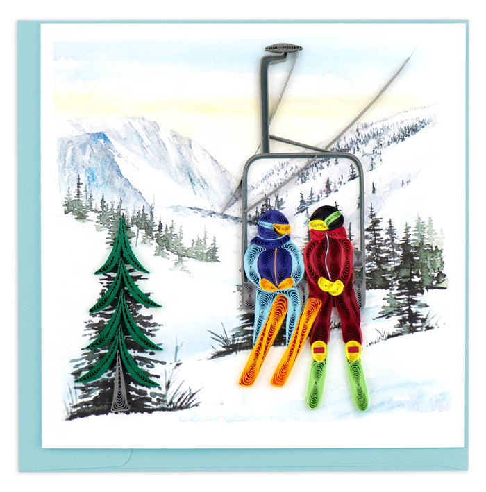 Quilling Card - Ski Lift