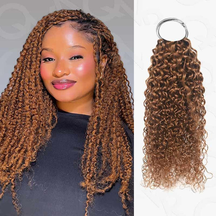 #30 small kinky curly-20inches-5 packs crochet hair