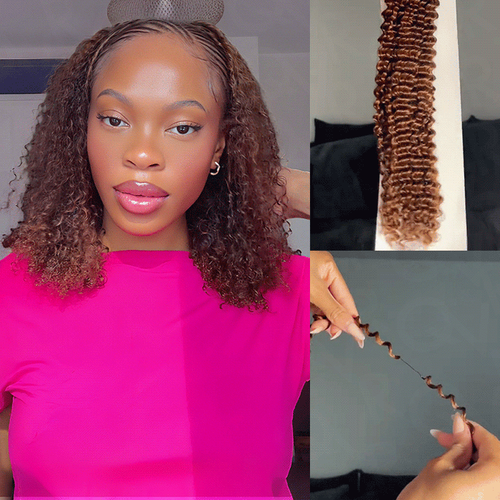 #30 small kinky curly-18inches-4packs crochet hair