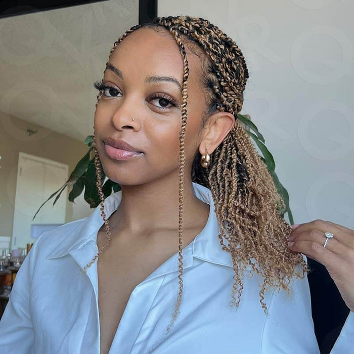 honey blonde human hair passion twist hair extensions