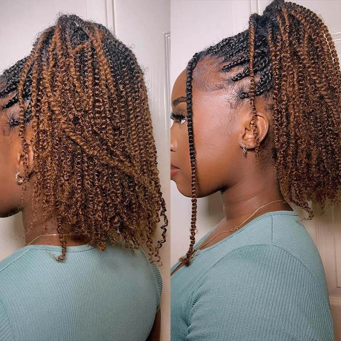 auburn afro kinky hair