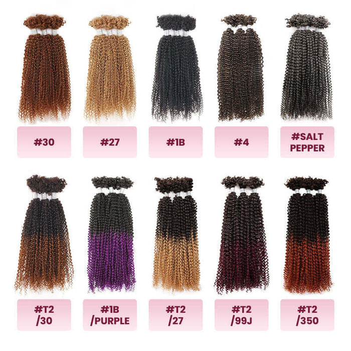 qvr kinky v bulk curly hair color chart