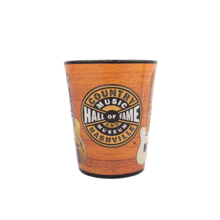 RAISED DECAL GUITAR SHOT GLASS