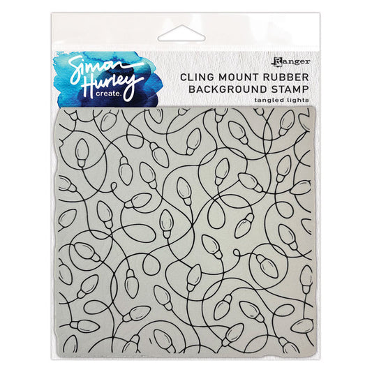 Ranger - Simon Hurley create. - BUNDLE - Background Stamp and Stencil - Tangled Lights. Available at Embellish Away located in Bowmanville Ontario Canada.