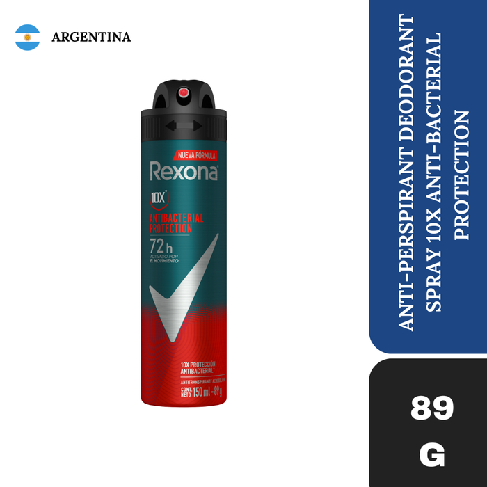 Rexona Men Antibacterial Protection Antitranspirante Aerosol (Imported )(UI) 150ml