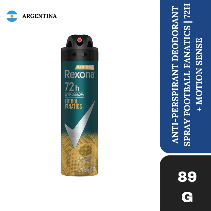 Rexona Men Futbol Fanatics Antitranspirante Aerosol (Imported )(UI) 150ml