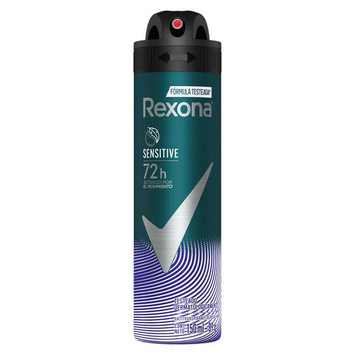 Rexona Men Sensitive Antitranspirante Aerosol (Imported )(UI) 150ml