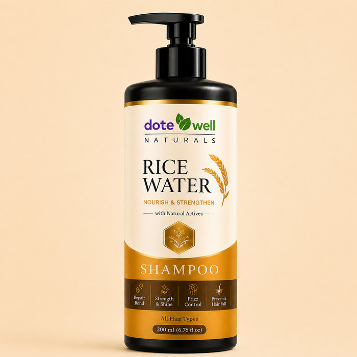 Rice Water Shampoo for Hair Growth & Hair Strengthening | Scalp Nourishment for Dry & Damaged Hair | 200ml