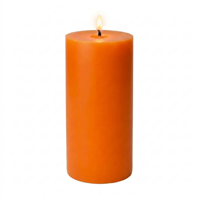 Richland Pillar Candles 3"x6" Orange Set of 24