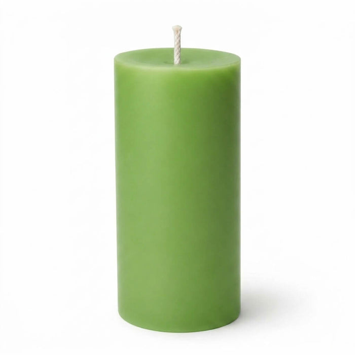 Richland Pillar Candles 3"x9" Green Set of 24