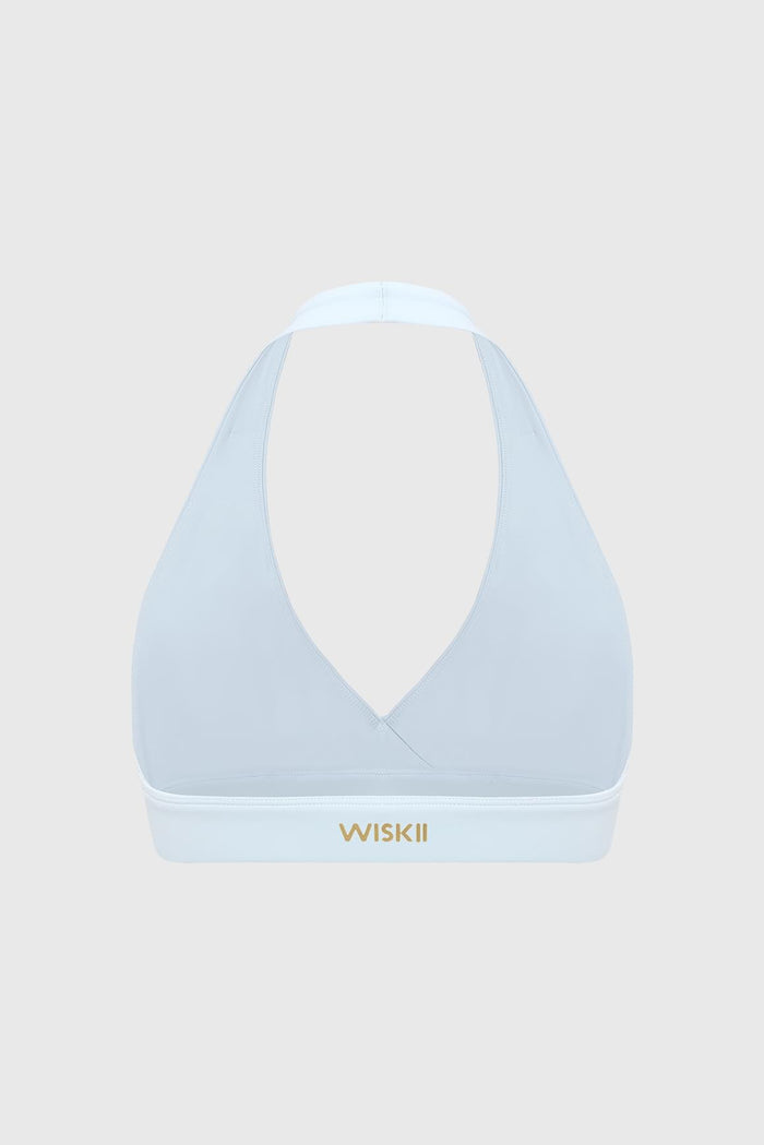 Ripple Ruched Halter Bra