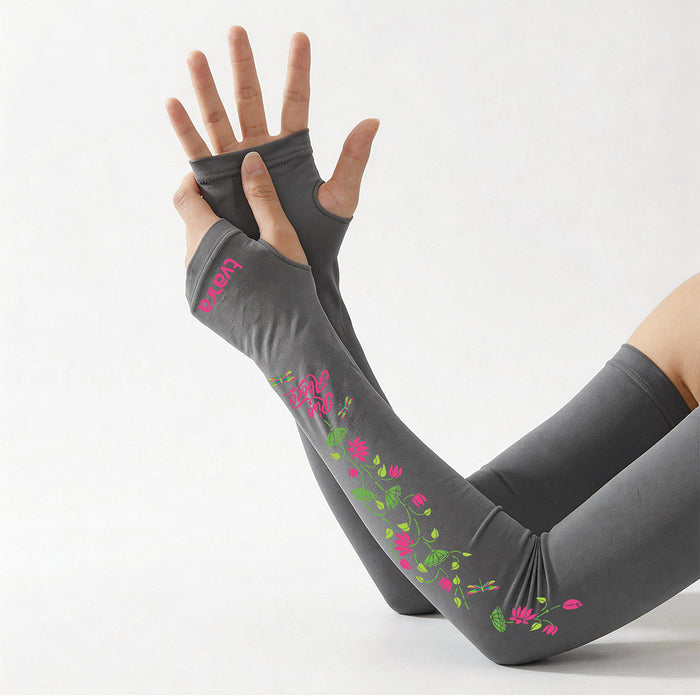 Rise Above Arm Sleeves for Women - Grey