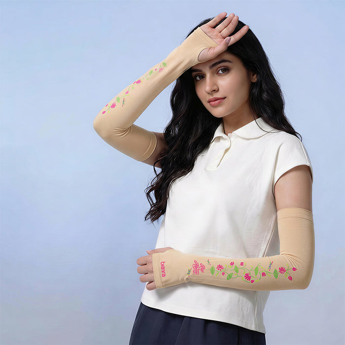 Rise Above Arm Sleeves for Women - Skin
