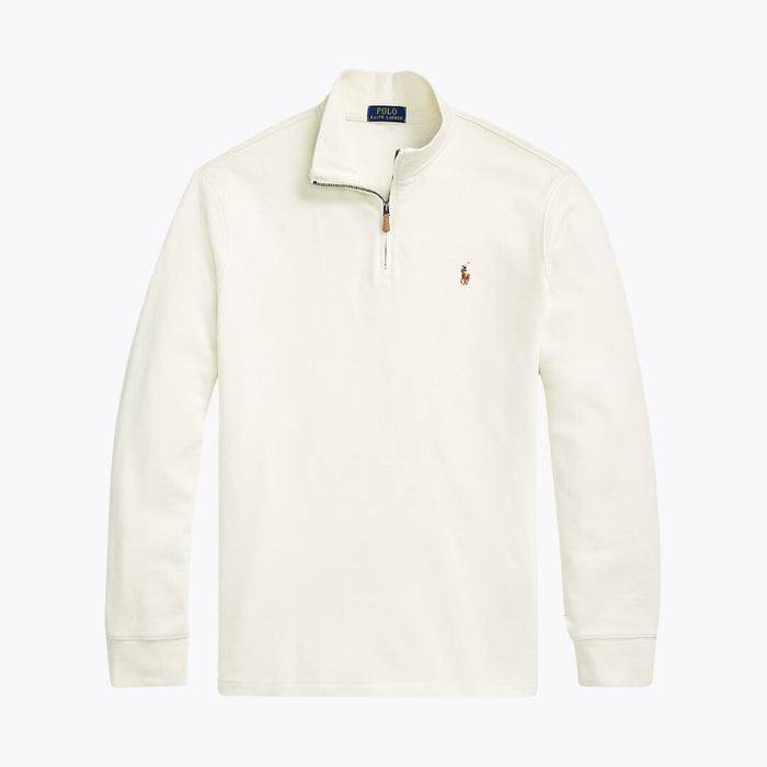 RL Estate-Rib Quarter-Zip Pullover