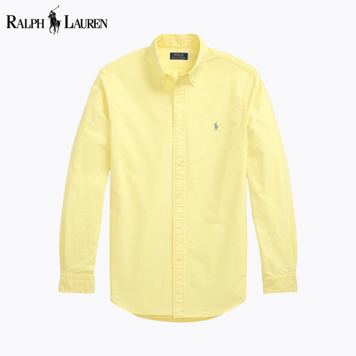 RL Slim Fit Garment-Dyed Oxford Shirt