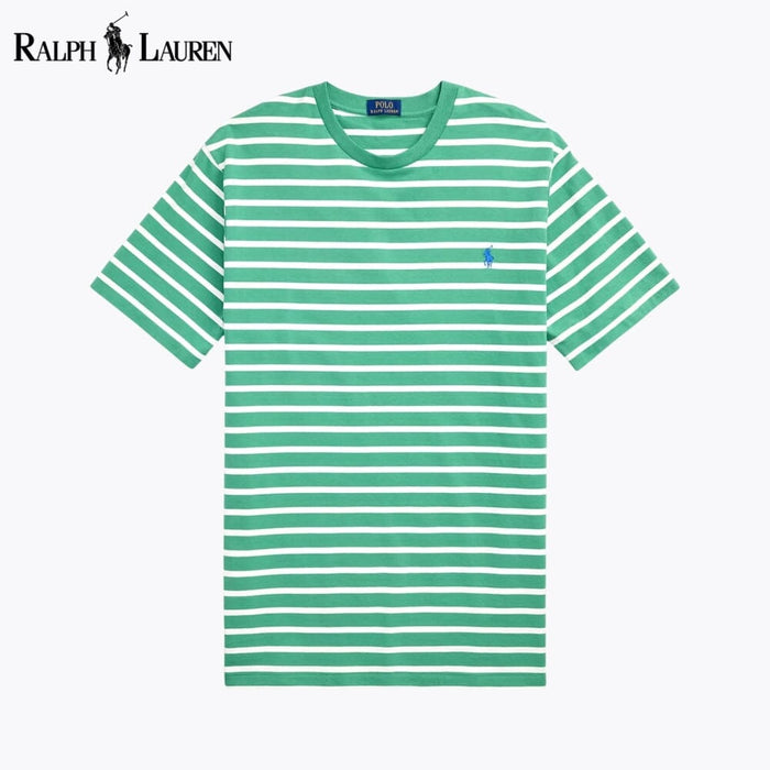 RL Striped Jersey Crewneck T-Shirt