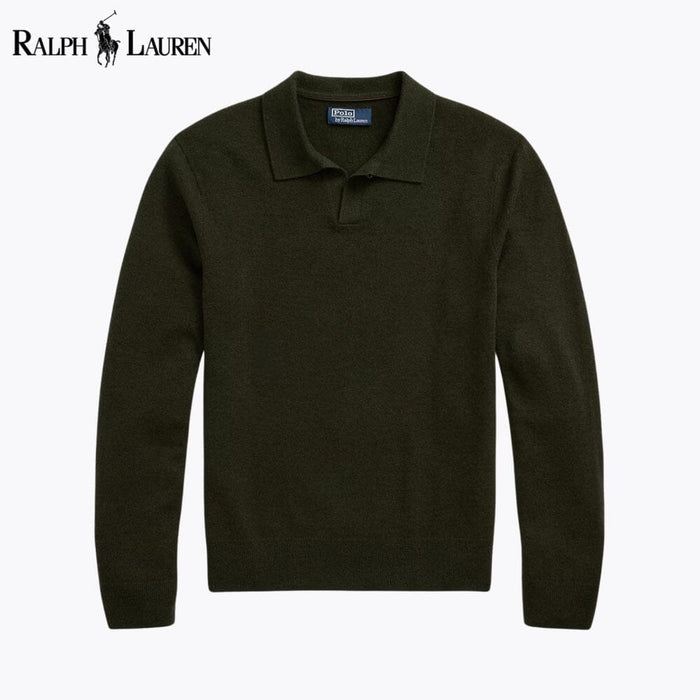 RL Wool Johnny-Collar Sweater