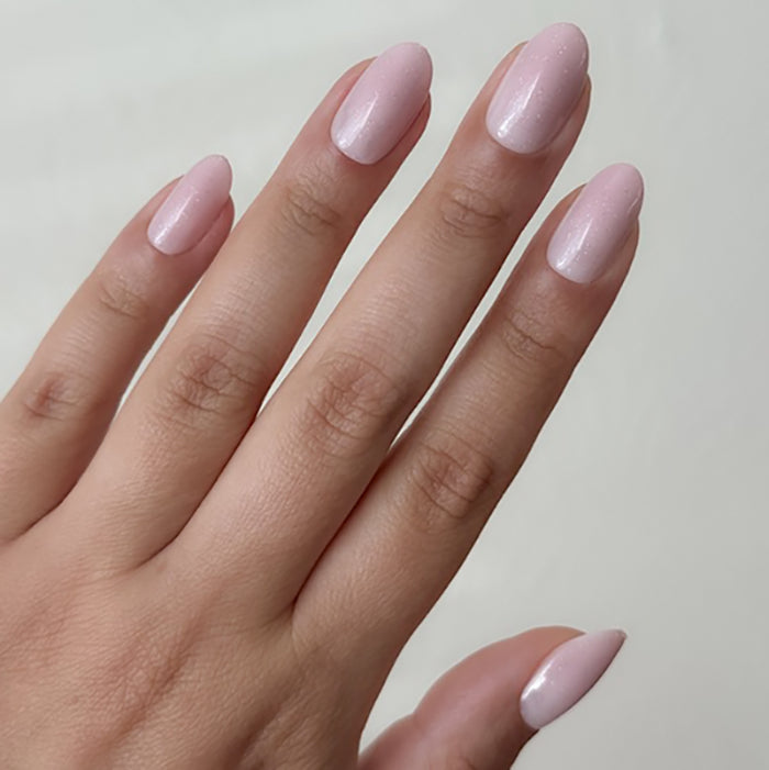 Rose Gradient Shimmer - Press-On | Medium | Oval