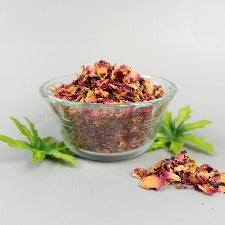 Rose Petals - Red Buds & Leaves