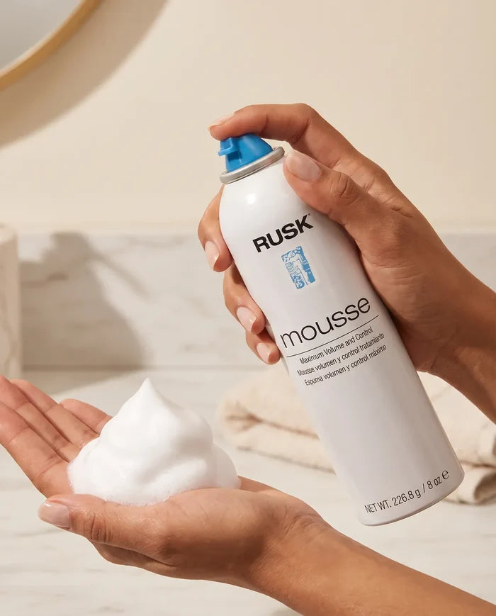 Rusk Mousse Salon Hands Ad