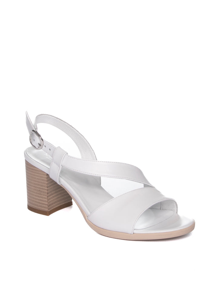 NERO GIARDINI Sandalo pelle bianco E410440 LOIRA-BIANCO