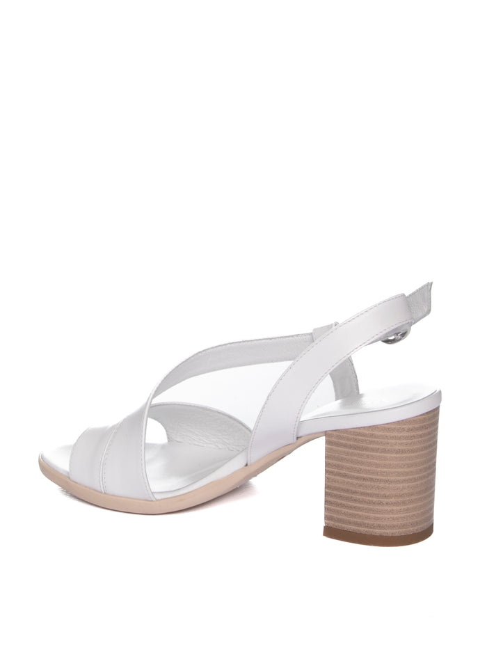 NERO GIARDINI Sandalo pelle bianco E410440 LOIRA-BIANCO