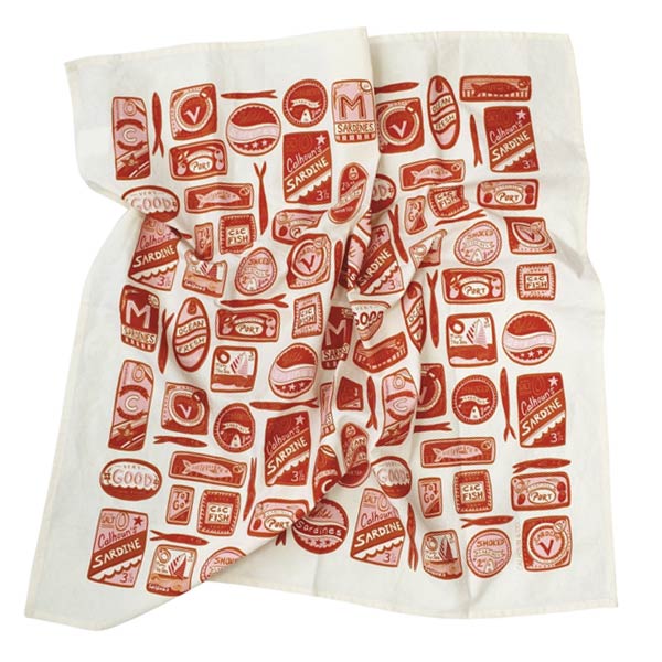 Sardines Tea Towel - Mediterrean
