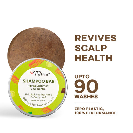 SHAMPOO BAR WITH SHIKAKAI, REETA, AMLA & CURRY LEAF - 80g
