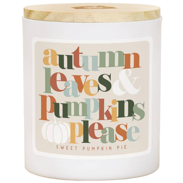 Sincere Surroundings - Autumn Leaves Colorful - PIE - Candles