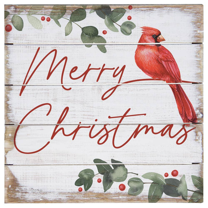 Sincere Surroundings - Christmas Cardinal - Perfect Pallet Petites: 8" x 8" x 1"