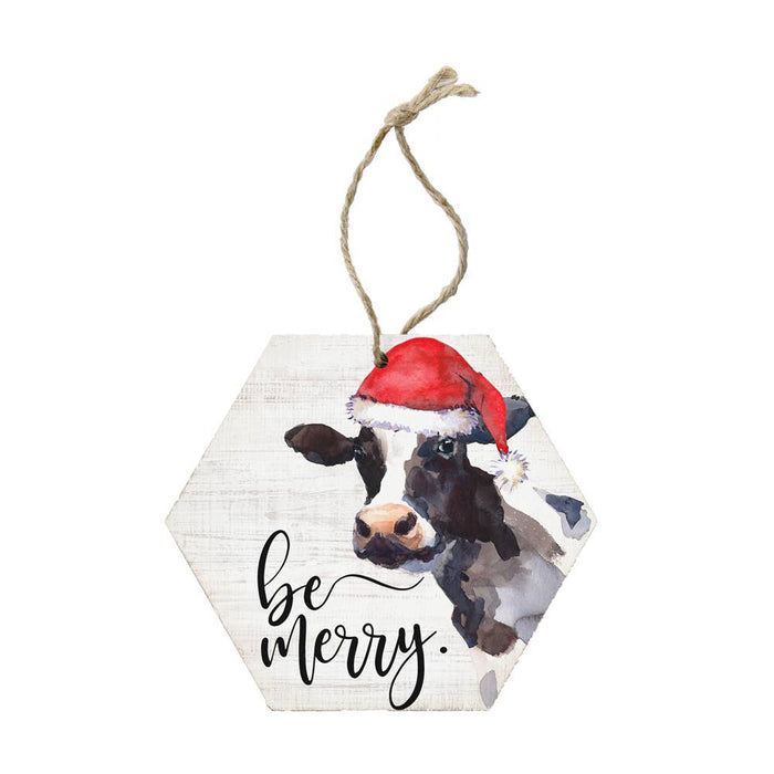 Sincere Surroundings - Honeycomb Ornaments - Be Merry: Cow