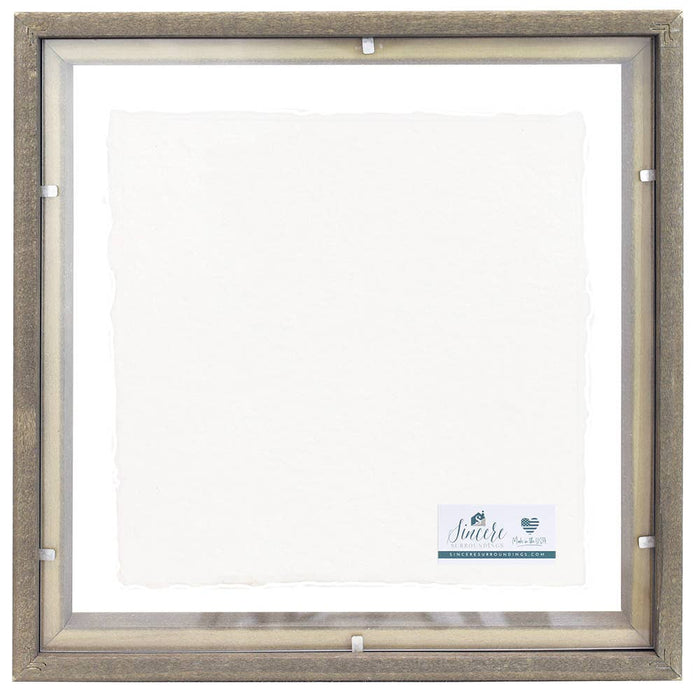 Sincere Surroundings - Love Pawprint Heart - Floating Art Square