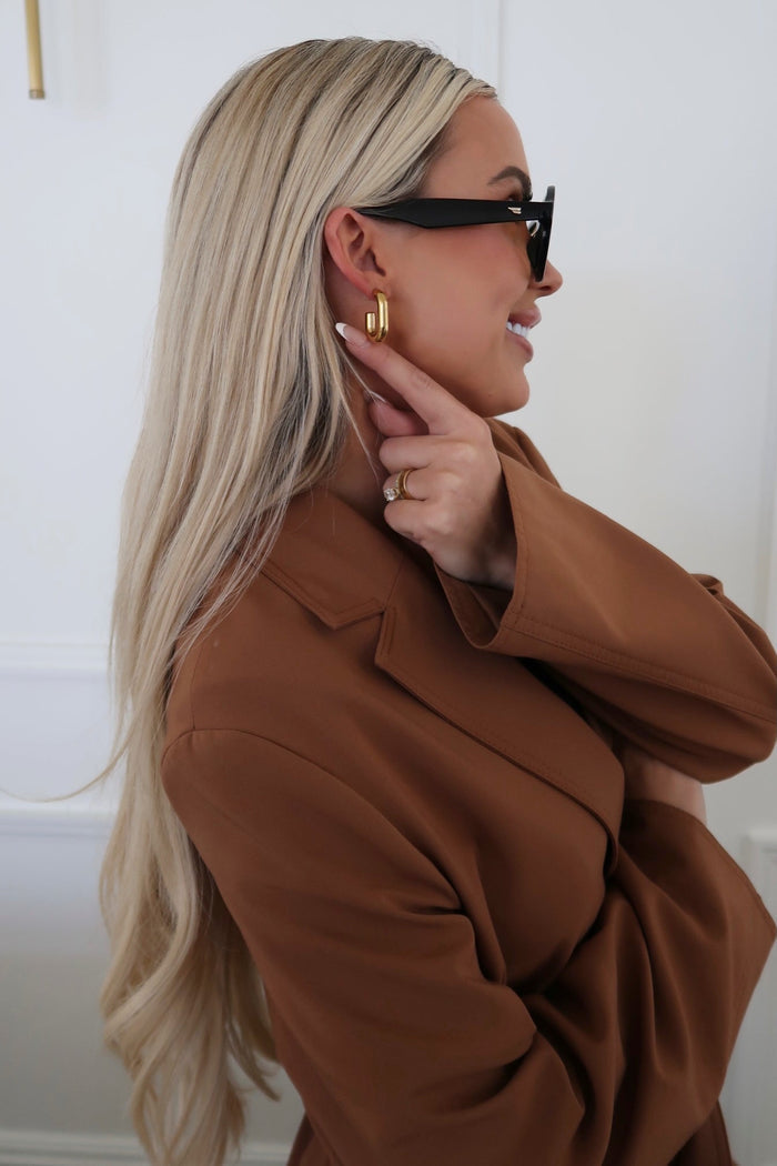 SMALL OVAL HOOPS