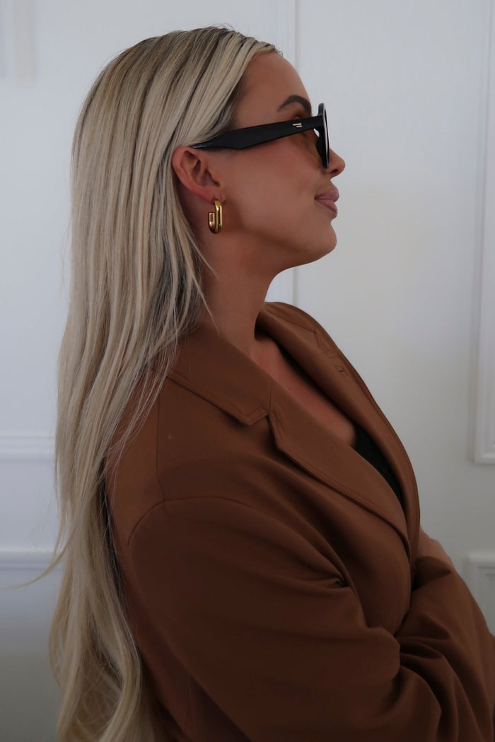 SMALL OVAL HOOPS