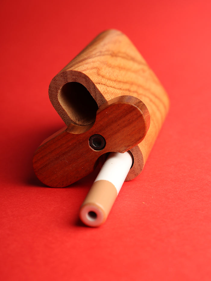Small Teak Inlay Swivel Dug-out | One Colour-Image 1