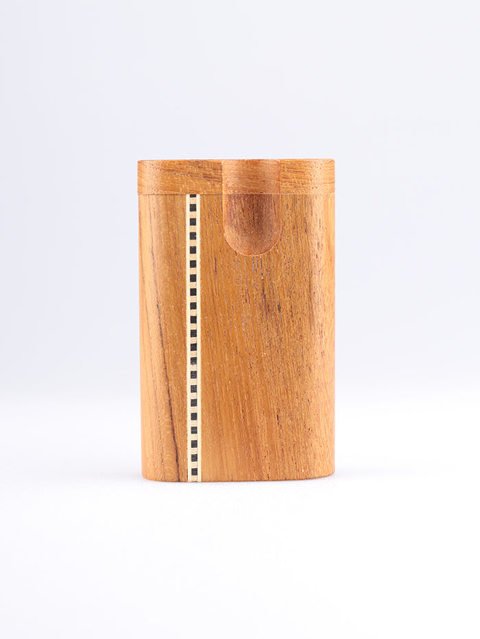 Small Teak Inlay Swivel Dug-out | One Colour-Image 2