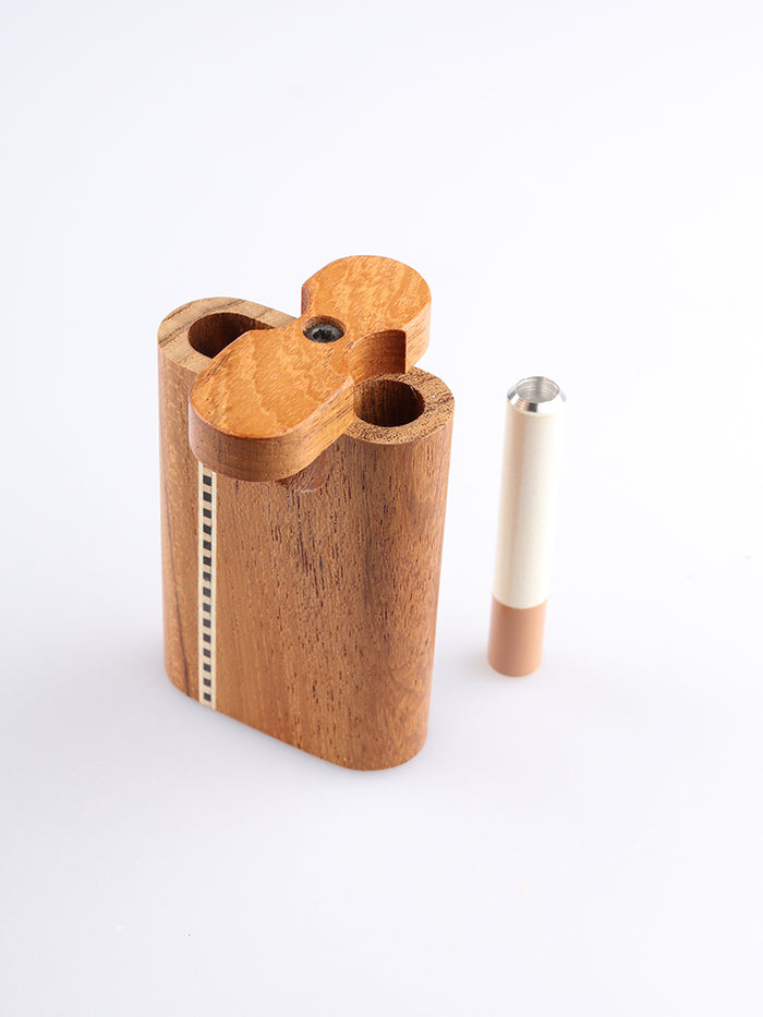 Small Teak Inlay Swivel Dug-out | One Colour-Image 3