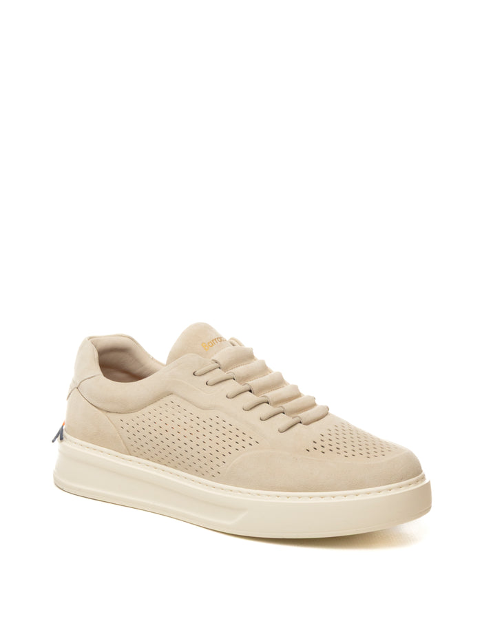 BARRACUDA Sneaker camoscio off white BU3612 NABUK-CALCE