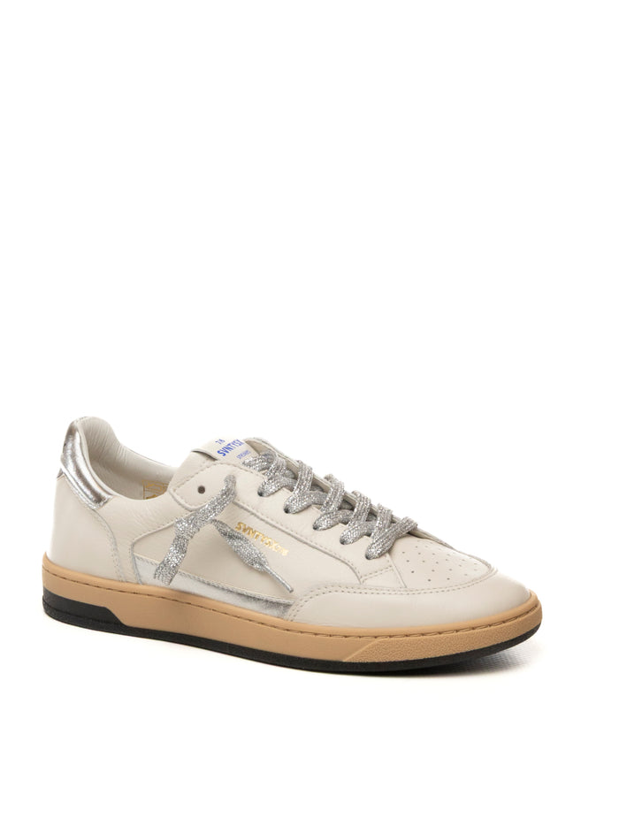 THE 76 Sneaker stay bianco/silver STAY D PELLE-WHI/SILV