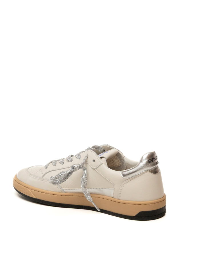 THE 76 Sneaker stay bianco/silver STAY D PELLE-WHI/SILV