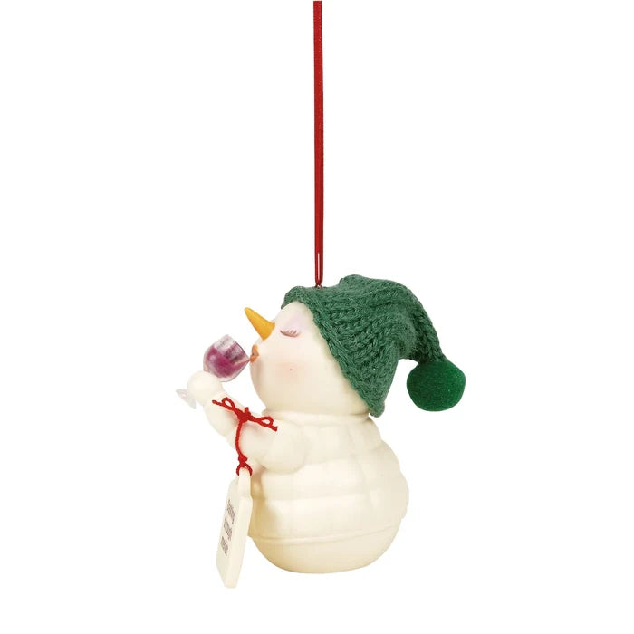 Snowpinions Dashing Through Merlot Ornament