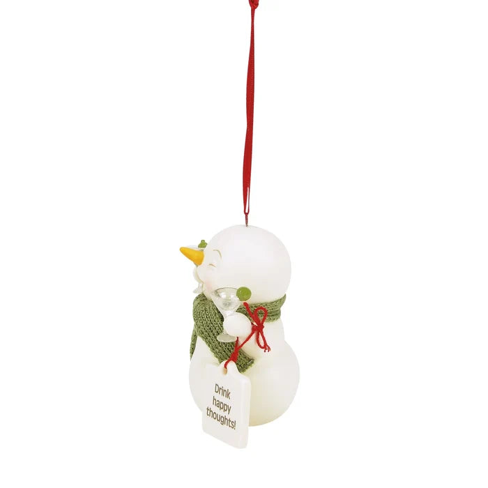 Snowpinions Drink Happy Thoughts Ornament