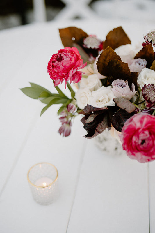 Sophisticated with Vibrant Pop Beach House Wedding